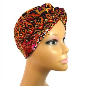 New! Satin Lined Ankara Turban Hair Wrap - Bonnet